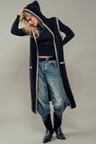 Hooded Knit Vest Cardigan