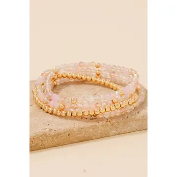 Multi Faceted Beaded Layered Set