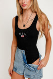 Black USA Bodysuit