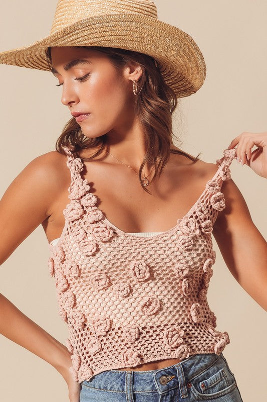 Blush Rose Sweater Tank