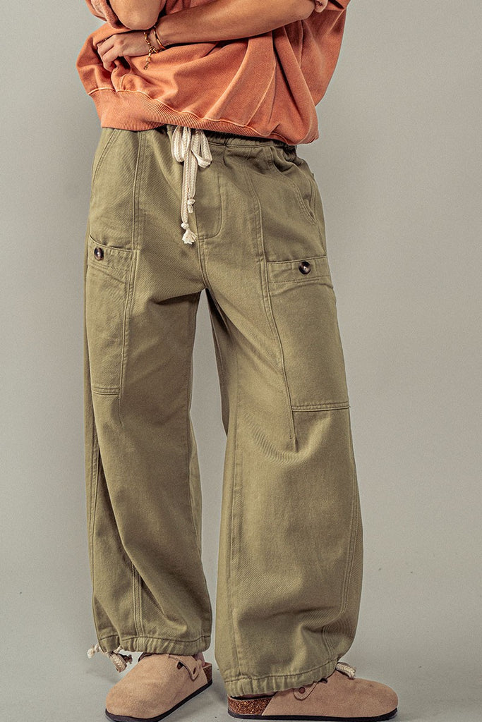 Olive Cargo Utility Pant