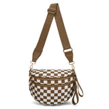 Checker Strap Sling Bum Bag