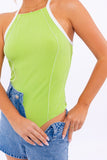 Lime Contrasted Bodysuit