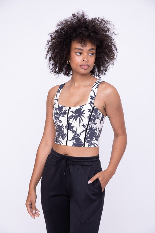 Floral Print Sports Bra