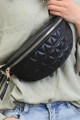 Quilted Vegan Leather Crossbody