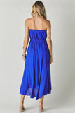 Bright Blue Strapless Dress